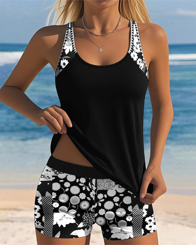 Blanc-Paris™ | Ensemble de Maillot de Bain Tendance
