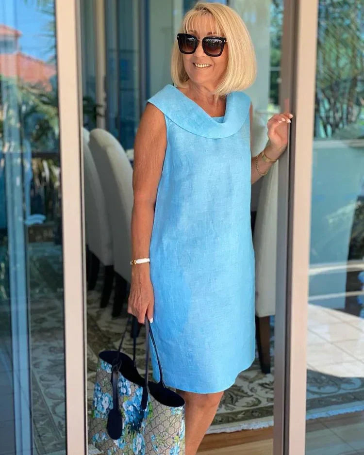 Perla | Robe sans manches à encolure ronde