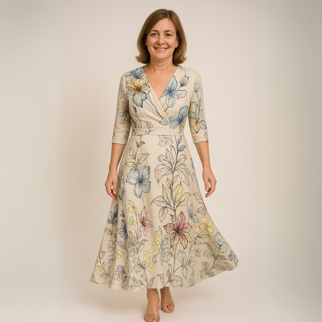 Emily - Robe Maxi Fleurie Luxe
