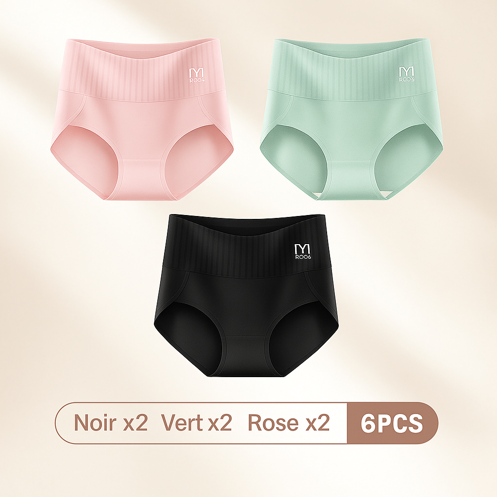 Slimfit™ | Sous-vêtements taille haute pour corriger le ventre (lot de 6)