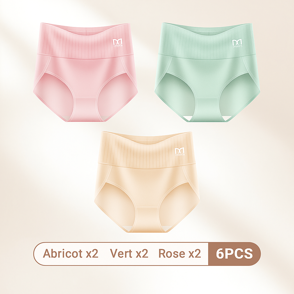 Slimfit™ | Sous-vêtements taille haute pour corriger le ventre (lot de 6)