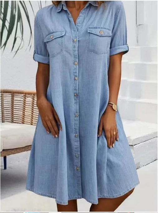 Elena | Robe fluide avec poches