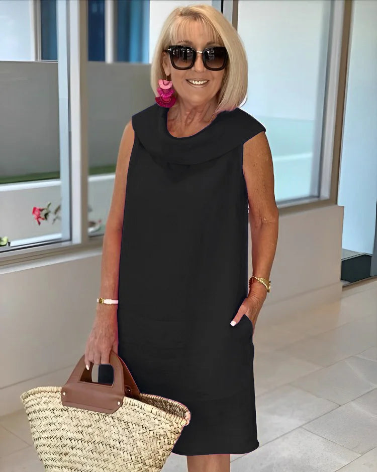 Perla | Robe sans manches à encolure ronde