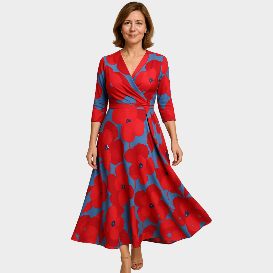 Emily - Robe Maxi Fleurie Luxe