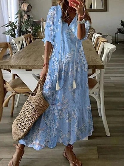 Luna | Robe Boho Épurée avec Coupe Flatteuse