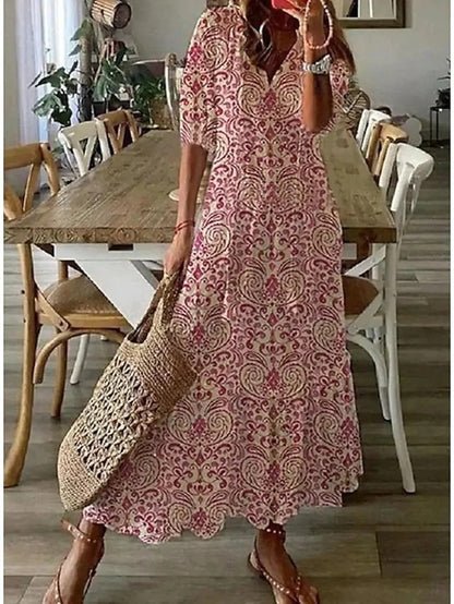 Luna | Robe Boho Épurée avec Coupe Flatteuse