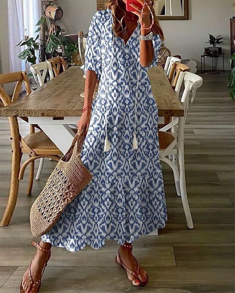 Luna | Robe Boho Épurée avec Coupe Flatteuse
