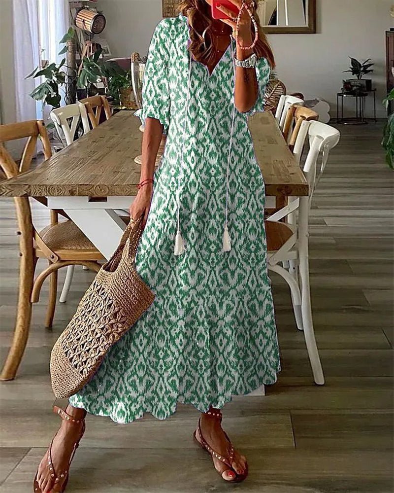 Luna | Robe Boho Épurée avec Coupe Flatteuse
