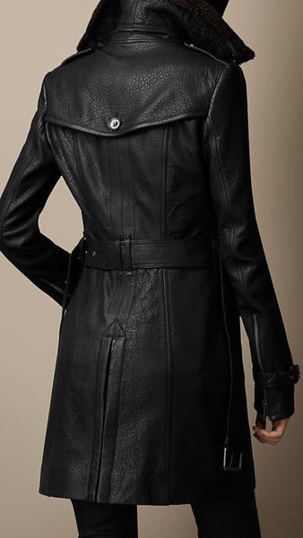 Blanc-Paris™ |  Trench-coat en cuir