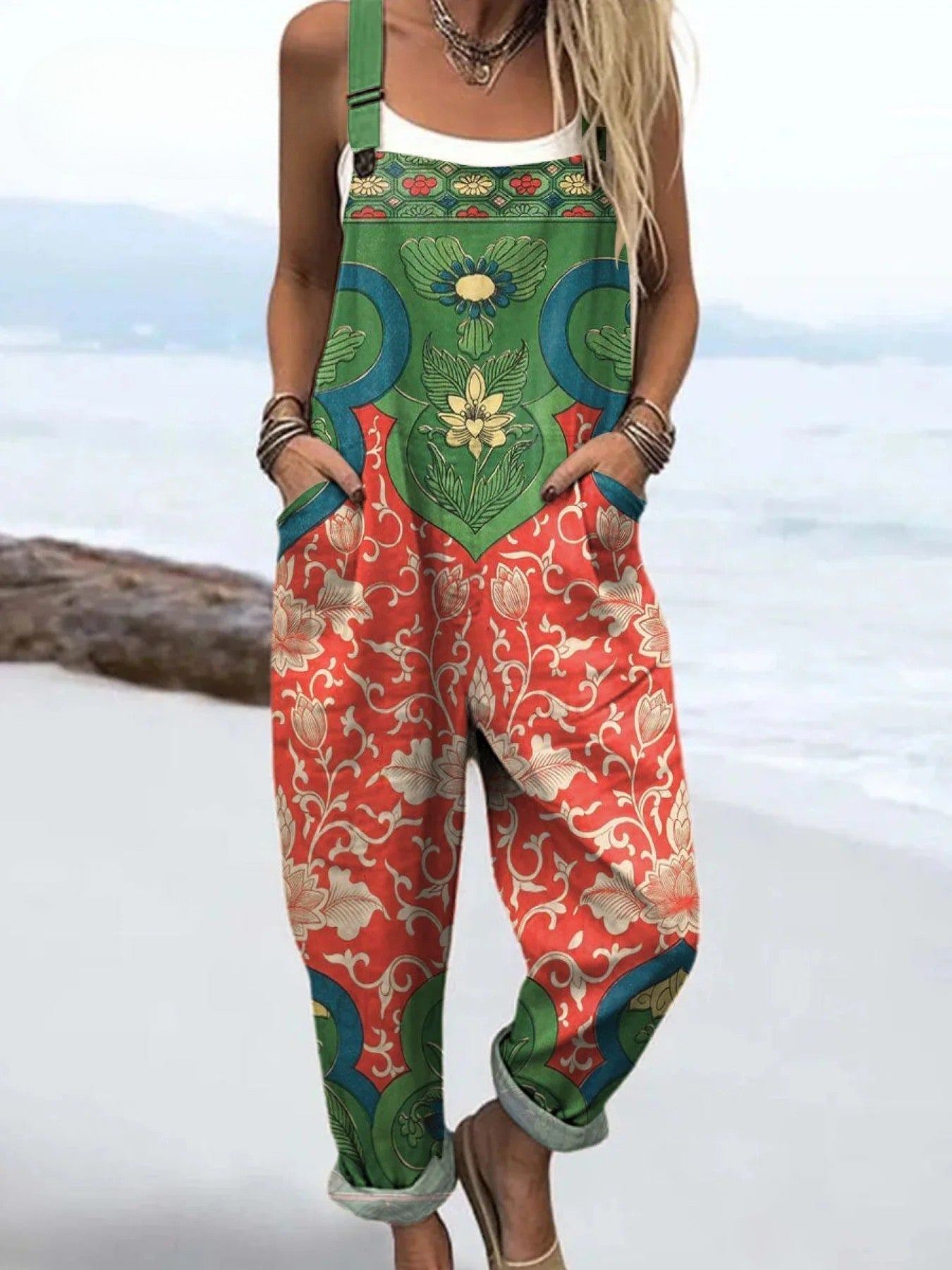 Sanne™ | Salopette Boho Fleur de Jardin