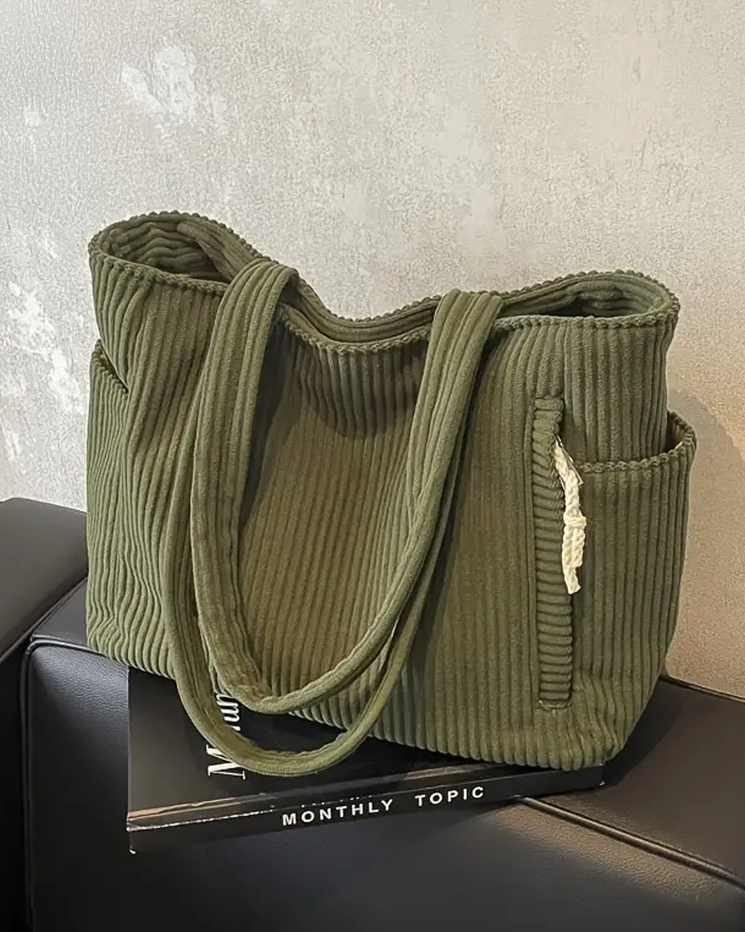 Tilda | Sac à provisions côtelé avec détail en corde