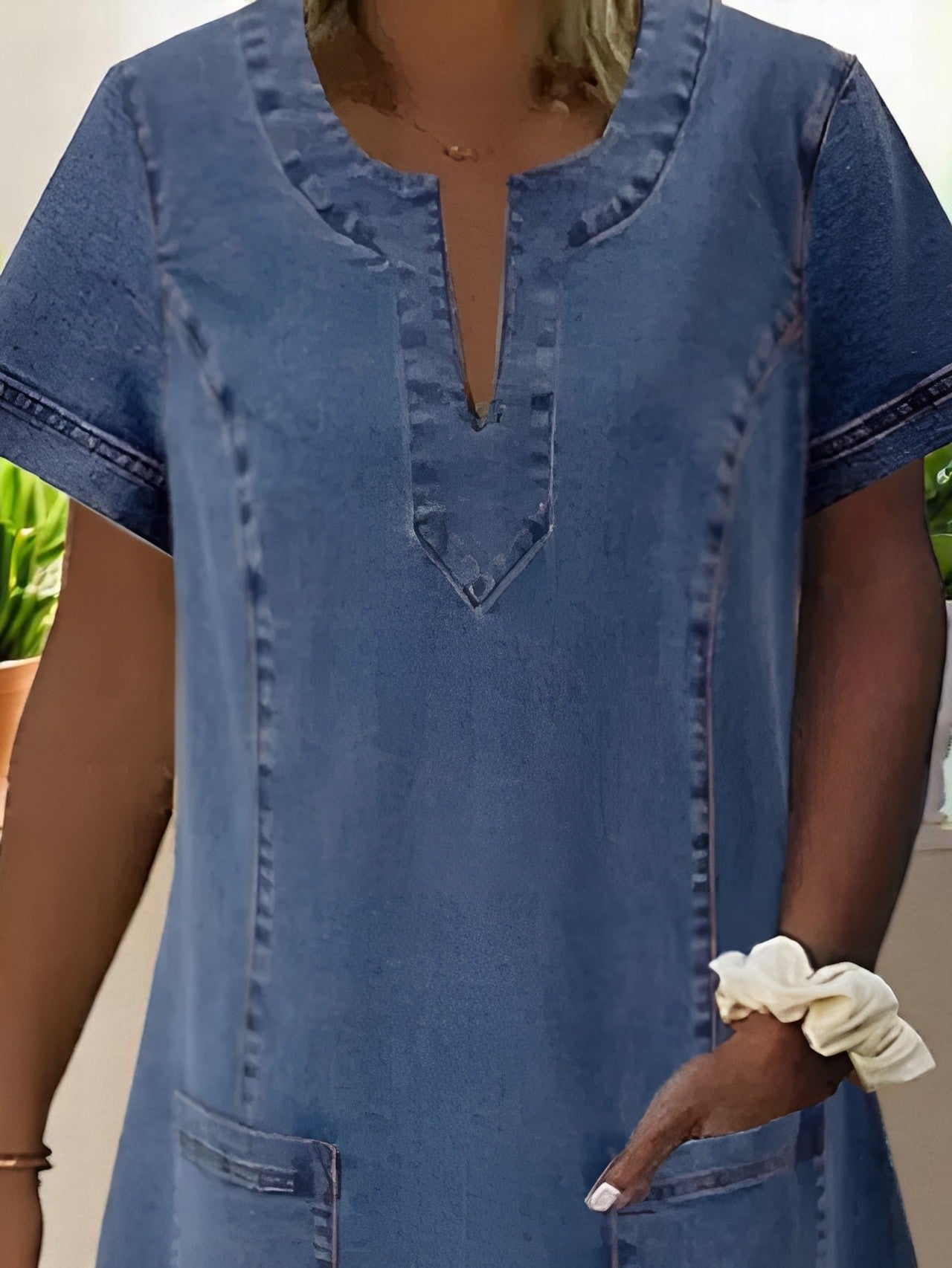 Julia | Robe élégante en denim avec poches