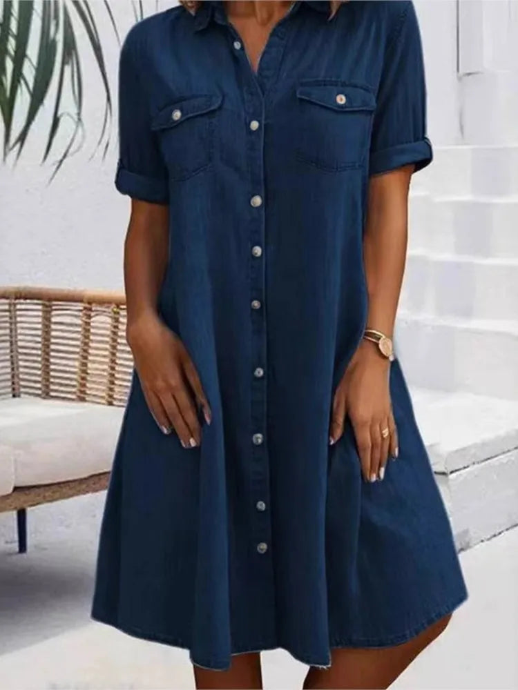 Elena | Robe fluide avec poches