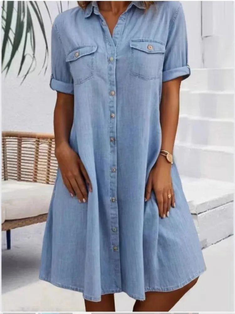 Elena | Robe fluide avec poches